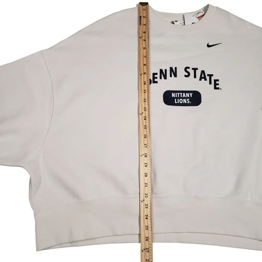 Nike Womens Penn State Nittany Lions Loose Fit Crop Sweatshirt Size‎ XXL NWT